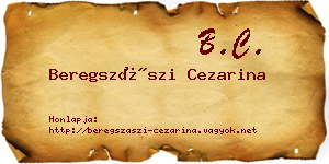 Beregszászi Cezarina névjegykártya